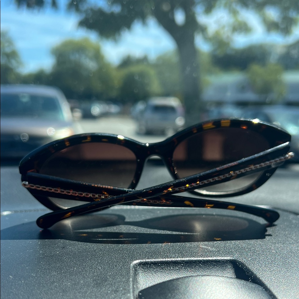 Daisy Fuentes Brown Cat-Eye Sunglasses - Picture 2 of 3